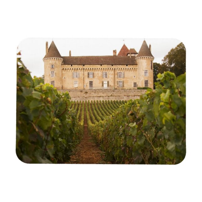 Det gamla medeltida Chateau de Rully i Cote Magnet (Horisontell)