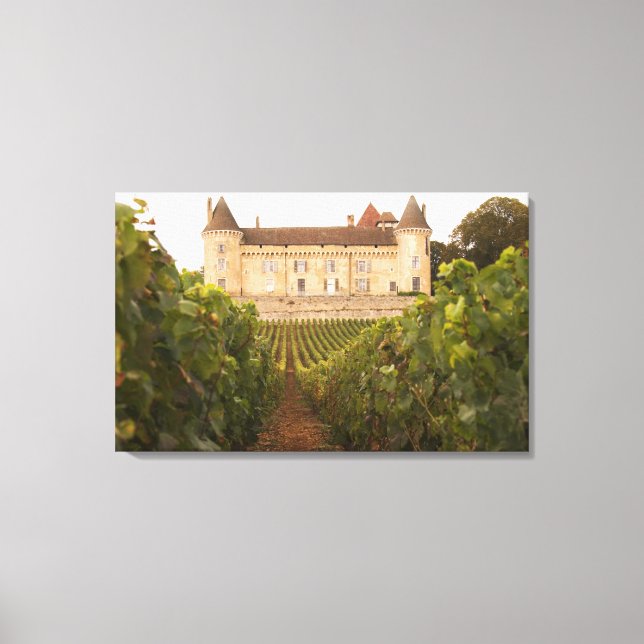 Det gamla medeltida slottet Chateau de Rully i Cot Canvastryck (Framsida)