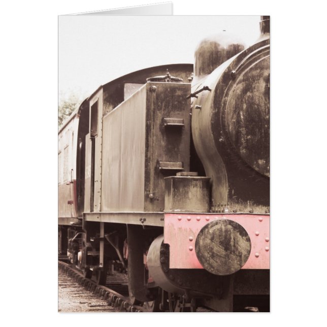Det gamla tåg hälsningskort (Framsidan)