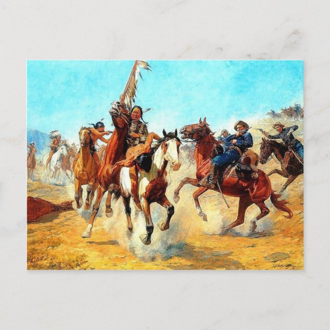 Det gamla väst vykort (Framsida)