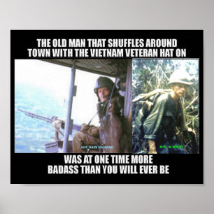 DET GAMLA VIETNAM VET POSTER