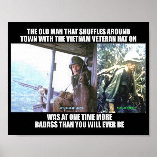DET GAMLA VIETNAM VET POSTER (Framsidan)