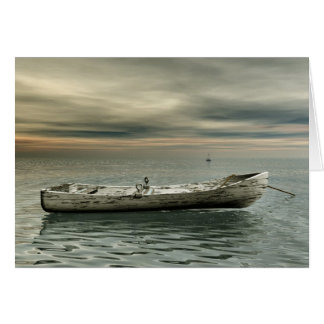 Det gammala fartyget hälsningskort