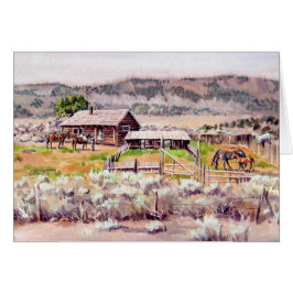 Det GAMMALA HEMMANET av SHARON SHARPE Hälsningskort