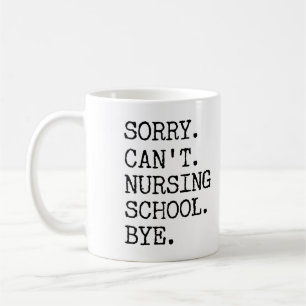 Det går inte att amma School Adjö Funny Student Kaffemugg