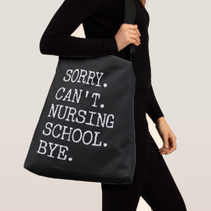 Det går inte att amma School Adjö Funny Student Nu Axelväska