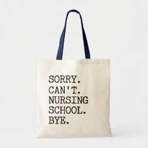 Det går inte att amma School Adjö Funny Student Tygkasse