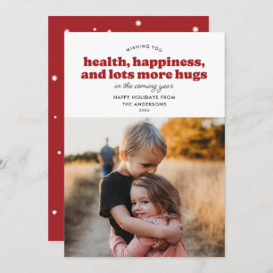 Det går inte att använda fler hakar-Helgdag (rött) Julkort