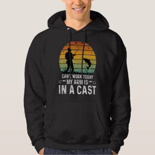 Det går inte att arbeta idag.. Arm är i ett kustfi Hoodie