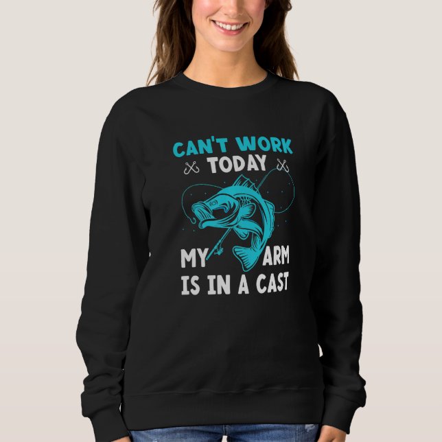 Det går inte att arbeta idag när Arm är i kustfisk T Shirt (Framsida)