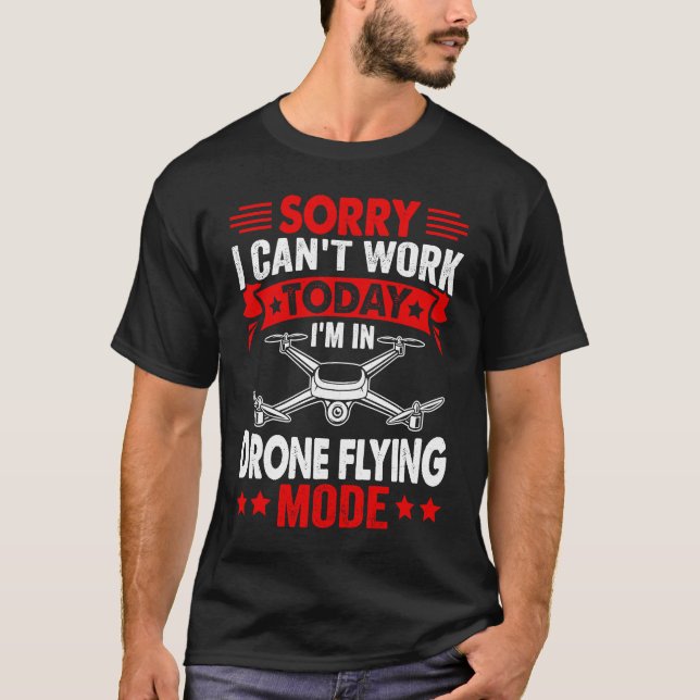 Det går inte att arbeta med Dron-flygläge med pilo T Shirt (Framsida)