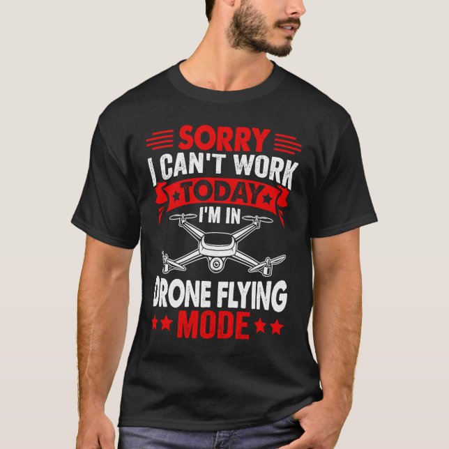 Det går inte att arbeta med Dron-flygläge med pilo T Shirt (Framsida)