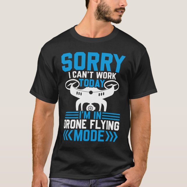 Det går inte att arbeta med Dron-flygläge med pilo T Shirt (Framsida)
