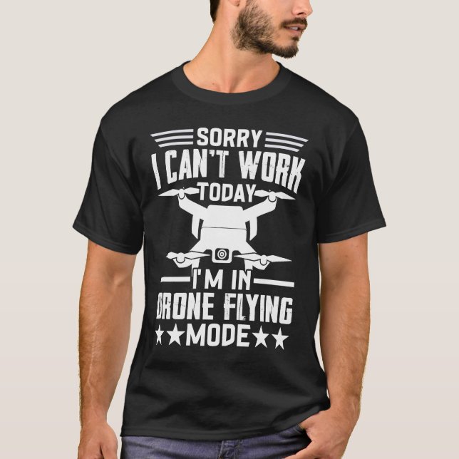 Det går inte att arbeta med Dron-flygläge med pilo T Shirt (Framsida)