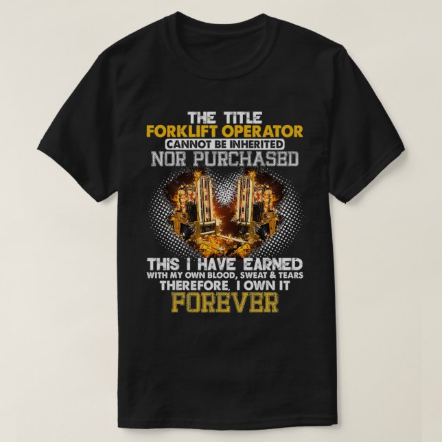 Det går inte att ärva rubrikgenerkliftoperatorn  t shirt (Design framsida)