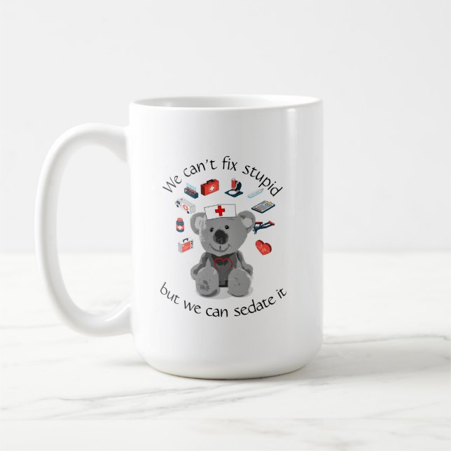 Det går inte att åtgärda en Roligt som är stoppad Kaffemugg (Vänster)