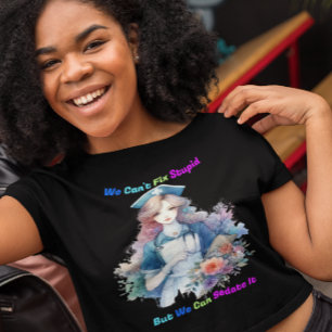 Det går inte att åtgärda stupid: Serene Garden Nur T Shirt