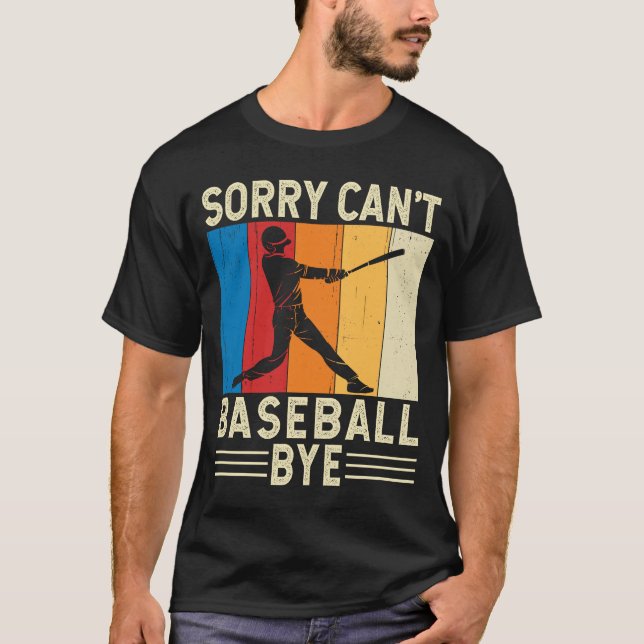 Det går inte att baseball hej då Baseball Player F T Shirt (Framsida)