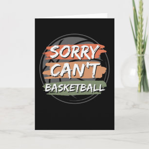 Det går inte att basketboll   Basketboll Älskare D Kort