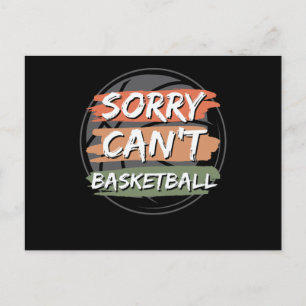 Det går inte att basketboll   Basketboll Älskare D Vykort