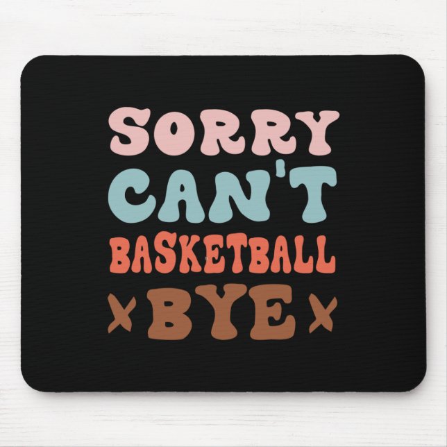 Det går inte att basketboll Hej då Groovy Funny Ba Musmatta (Framsidan)