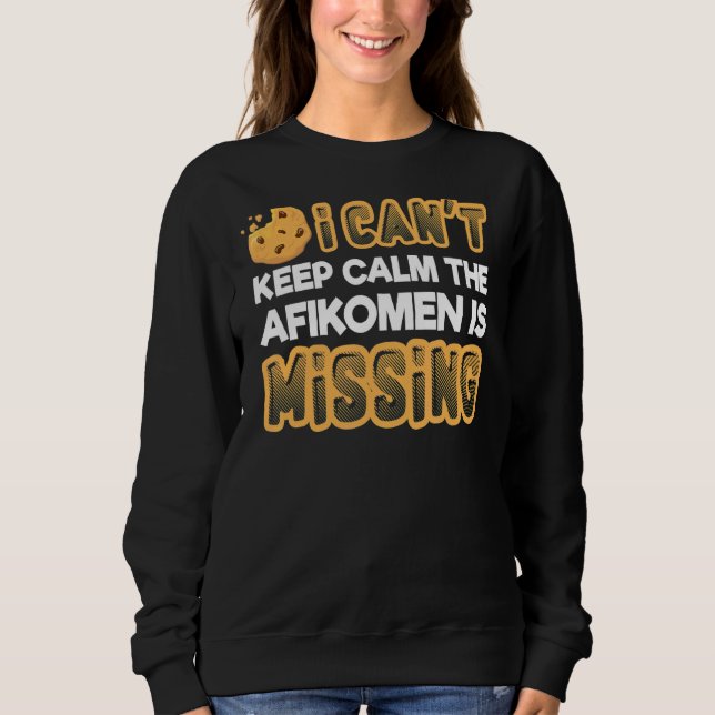 Det går inte att Behålla Lugn Afikomen Missing Pas T Shirt (Framsida)