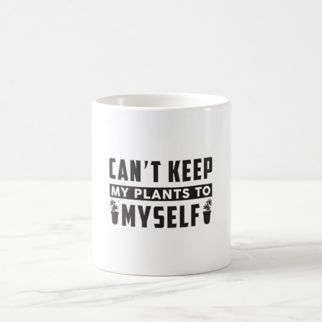 Det går inte att Behålla mina växter till mig själ Kaffemugg (Center)