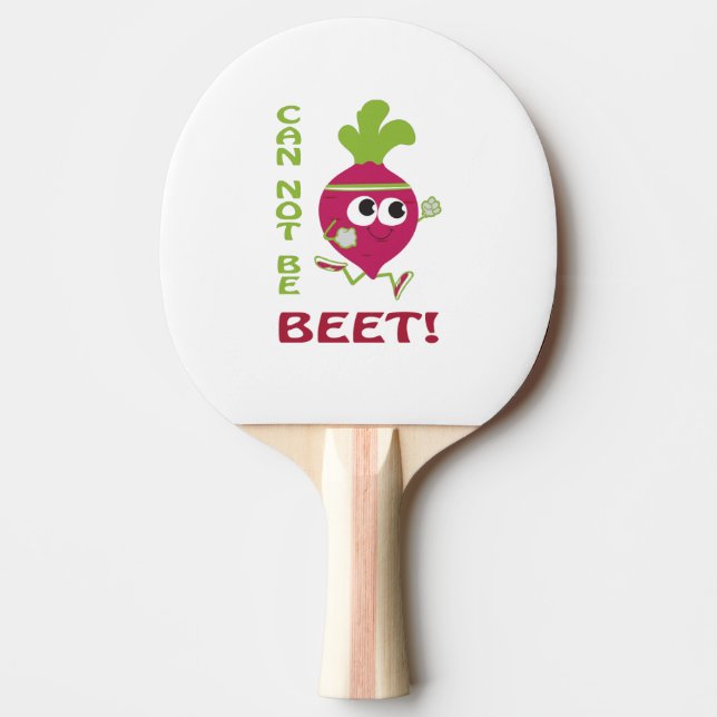 Det går inte att bete Ping Pong Boll Pingisracket (Framsidan)