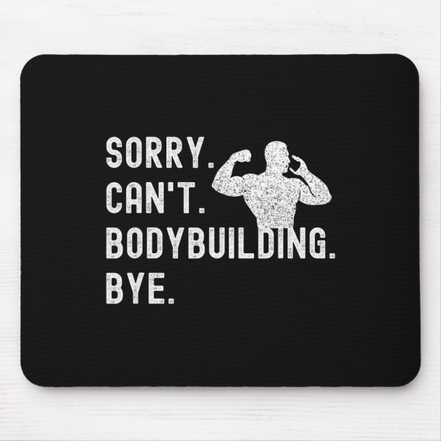 Det går inte att Bodybuilding Adjö - Muscles Worko Musmatta (Framsidan)