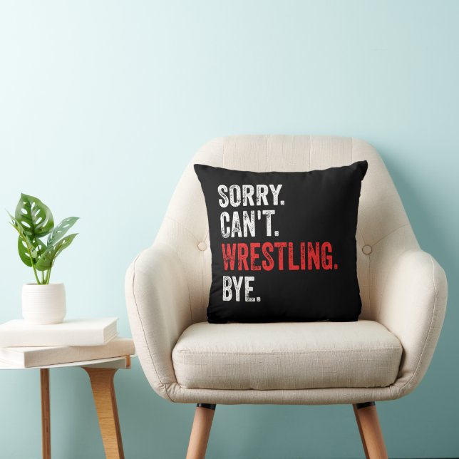 Det går inte att brottling Hej då Funny Wrestling Kudde (Stol)