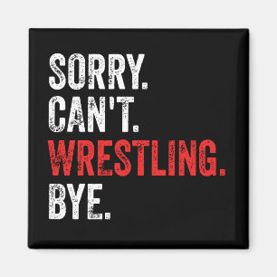 Det går inte att brottling Hej då Funny Wrestling Magnet