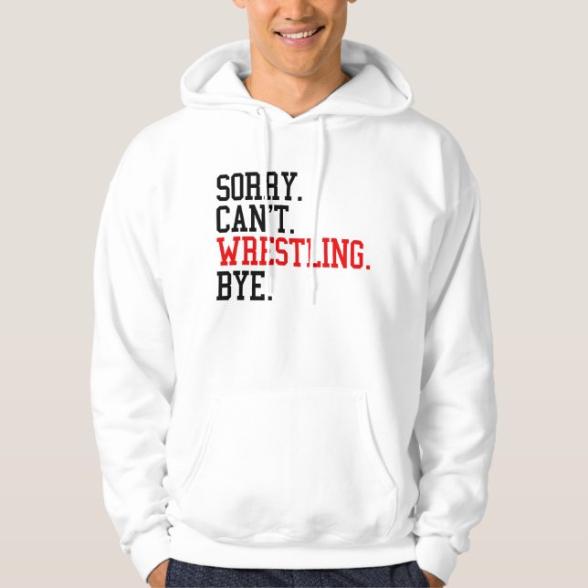 Det går inte att brottling Hej då Wrestler Hoodie (Framsida)