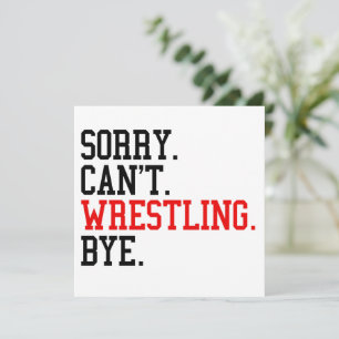 Det går inte att brottling Hej då Wrestler Julkort