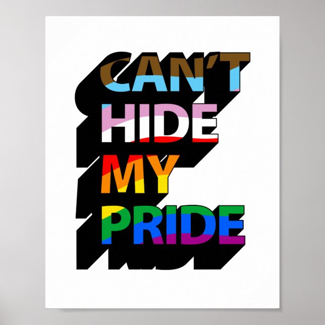 Det går inte att Gömma mitt Pride 3D Poster (Framsidan)