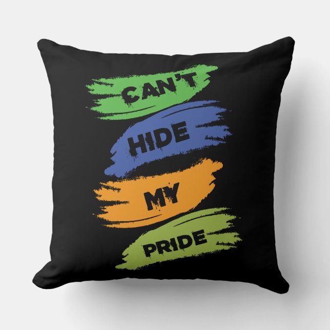 Det går inte att Gömma mitt Pride | HBT-TQ | GAY P Kudde (Framsida)