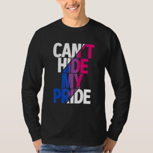 Det går inte att Gömma Pridet Bisexual Flagga Lgbt T Shirt