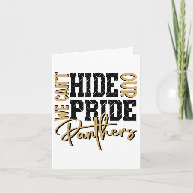 Det går inte att Gömma vår Panther Pride Guld Pant Kort (Framsida)