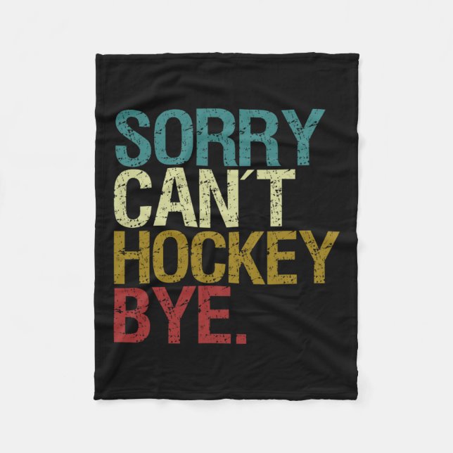 Det går inte att hockey fleecefilt (Framsidan)
