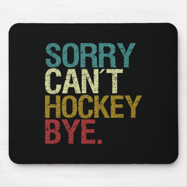Det går inte att hockey musmatta (Framsidan)