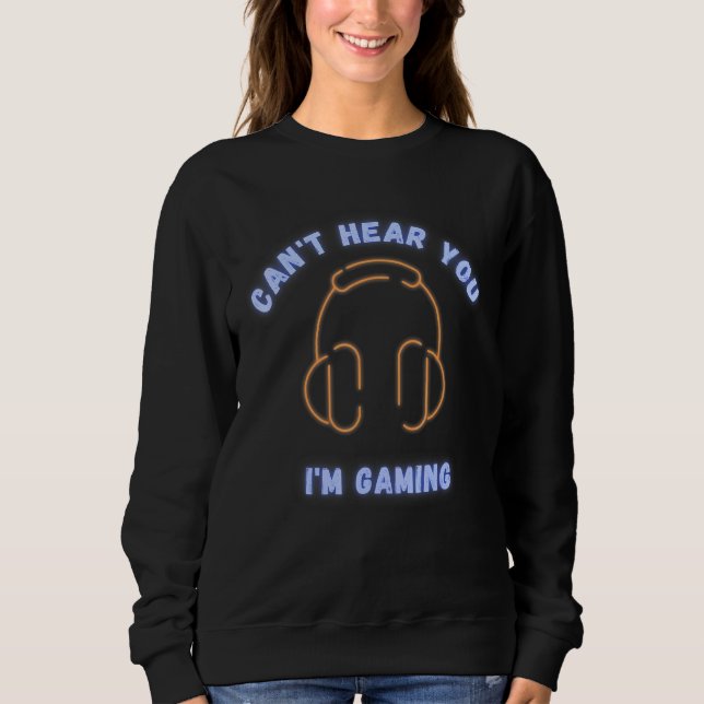Det går inte att höra dig spela spel för spelheads t shirt (Framsida)