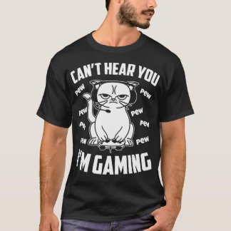 Det går inte att höra dig spela spel i en snygg sp t shirt