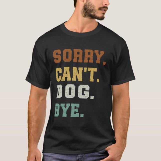 Det går inte att Hund hej T Shirt (Framsida)