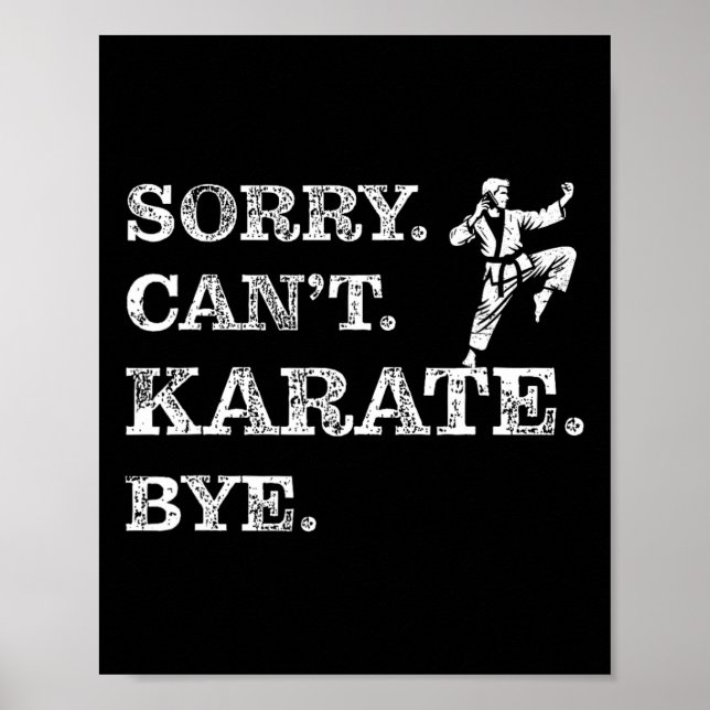 Det går inte att Karate Adjö - Lustigt martialkons Poster (Framsidan)