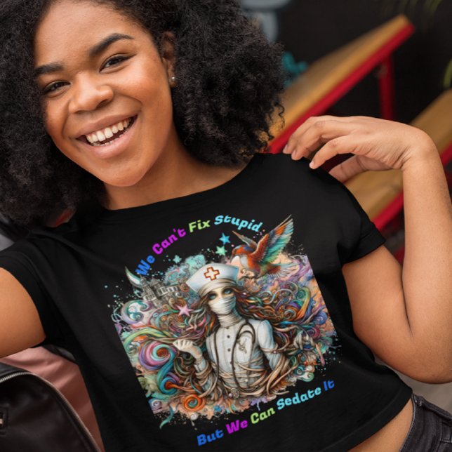 Det går inte att korrigera stupid: Hälsningsharmon T Shirt (Skapare uppladdad)