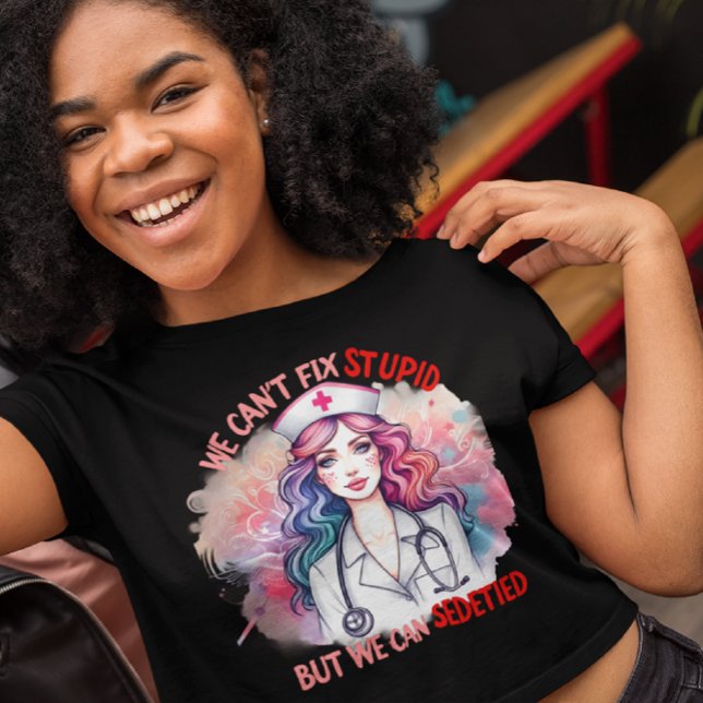 Det går inte att korrigera stupid: Lagning i Flask T Shirt (Skapare uppladdad)