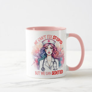 Det går inte att laga stupid: Melodic Nurse Mugg