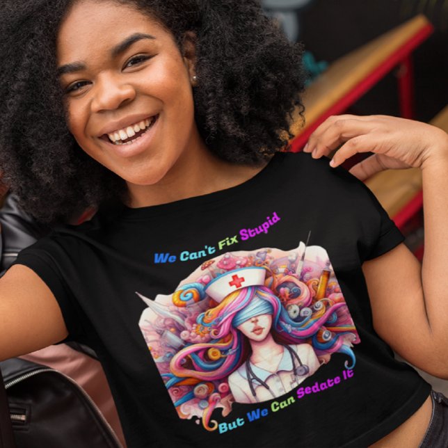 Det går inte att laga Stupid, men vi kan lugna den T Shirt (Skapare uppladdad)