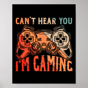 Det går inte att lyssna på dig om du spelar spel, poster
