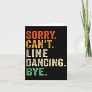 Det går inte att raddansa Adjö Funny Line Dancing Kort