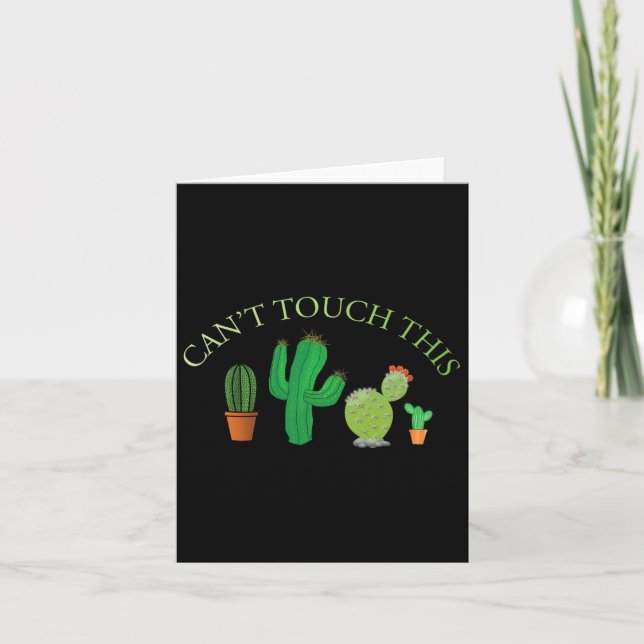 Det går inte att röra den här Cactus Cute Dancing  Kort (Framsida)